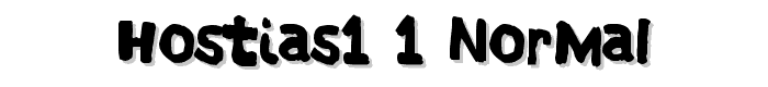 HOSTIAS1.1 Normal font